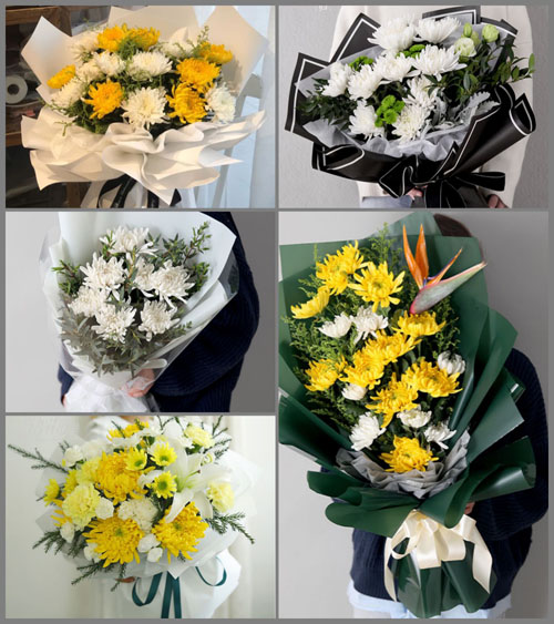 黑龙江伊春带岭区寒月林场白事花束代送